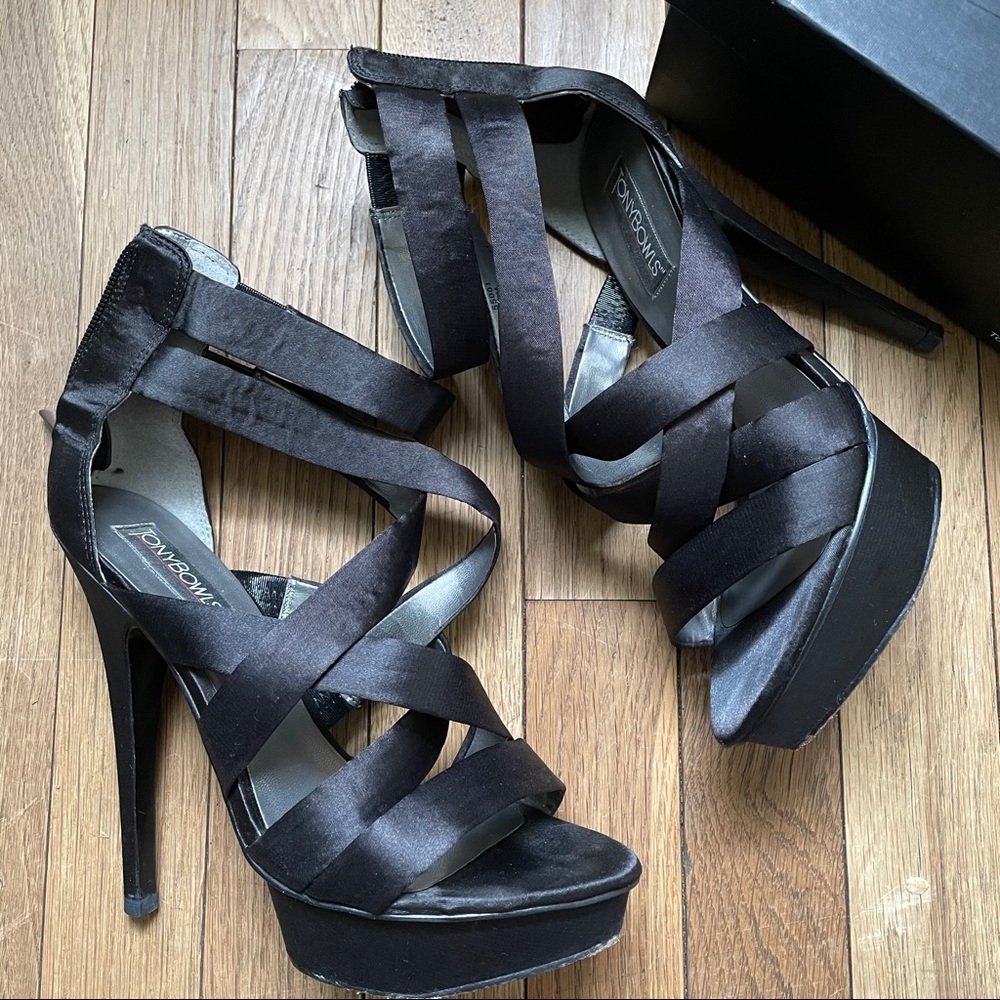 Tony bowls black heels